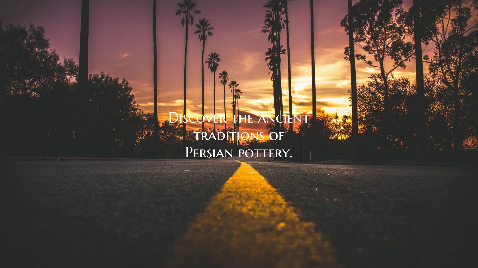 Discover the ancient traditions of Persian pottery...